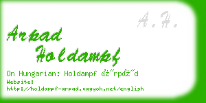 arpad holdampf business card